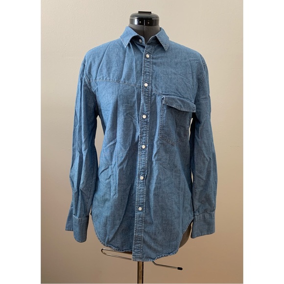 [Boy. by Band of Outsiders] Chambray Button Down Shirt - ASO Emma Watson - Picture 2 of 6